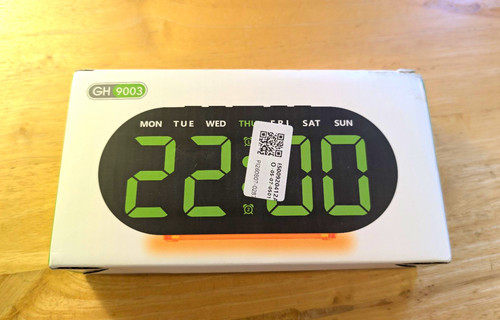 Digital alarm clock mains or - mains,