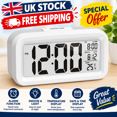 Digital led bedside snooze - bedside,