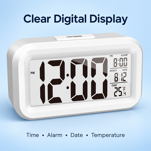 Digital led alarm clock - led,