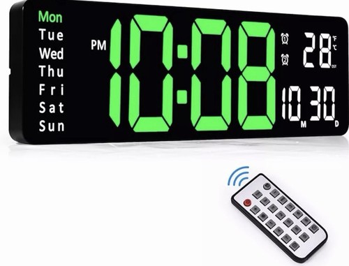 Led wall mounted clock large - wall,