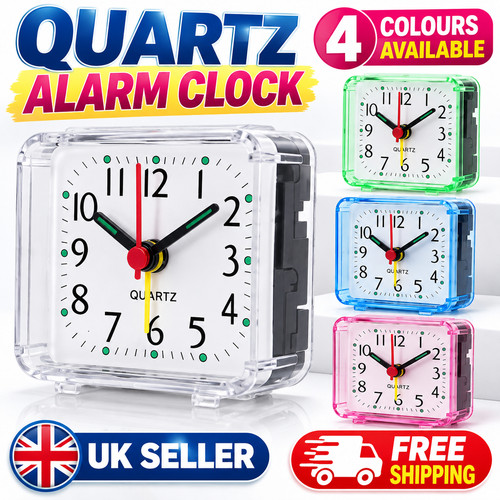 Quartz alarm clock with - alarm,