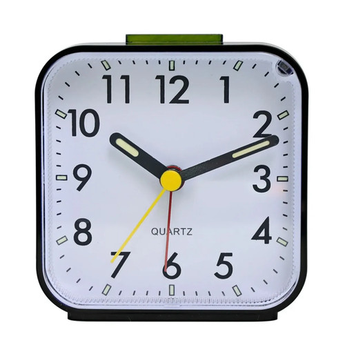Quartz alarm clock with - clock,