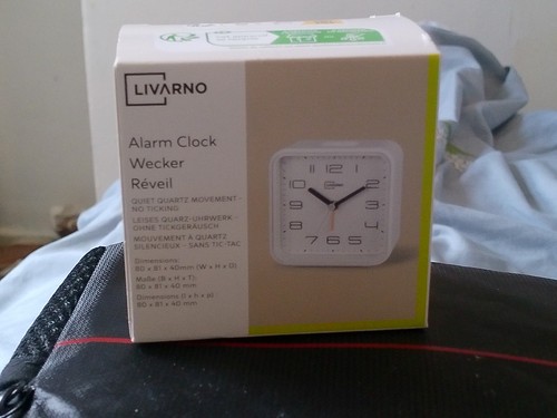 Silent analogue alarm clock - analogue,