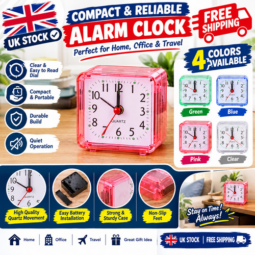 Quartz alarm clock with night - alarm,