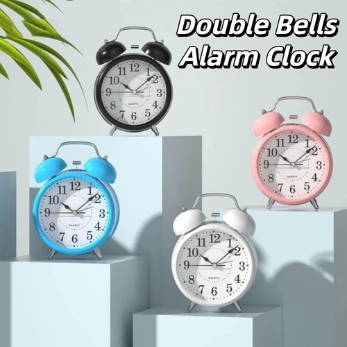 Twin bell alarm clock - alarm,