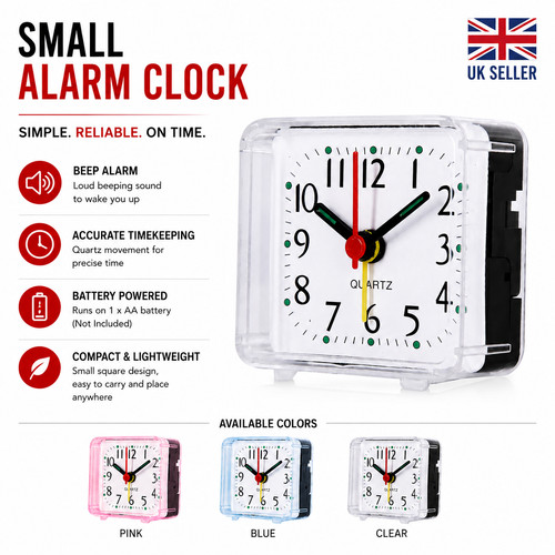 Quartz alarm clock with night - alarm,