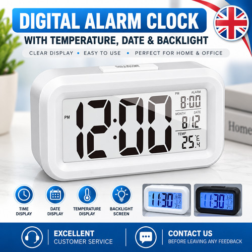 Digital led bedside snooze - digital,