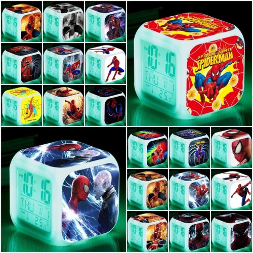 Spider man alarm clock - alarm, led
