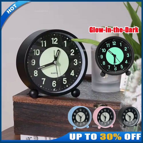 Quartz silent bedside alarm - silent,