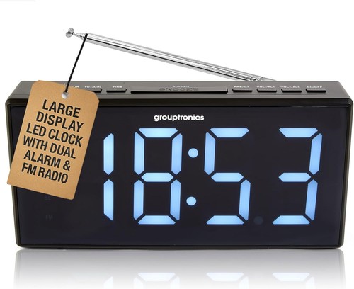 Alarm clock radio large - alarm,