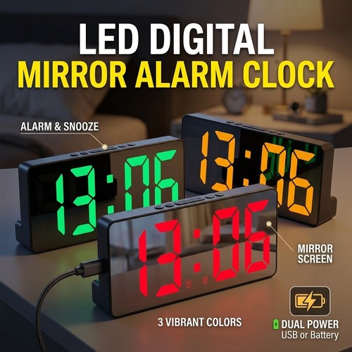 Alarm clock led display - clock,