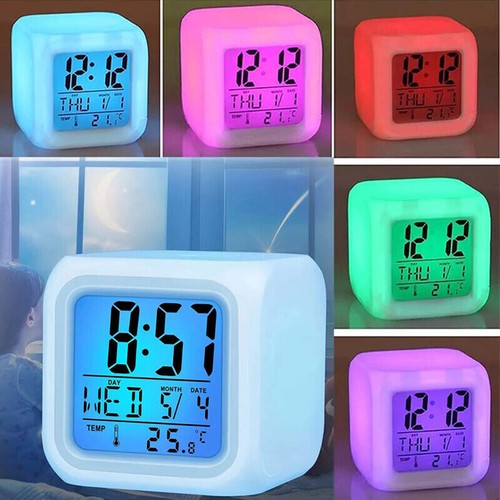 Color changing digital alarm - color,